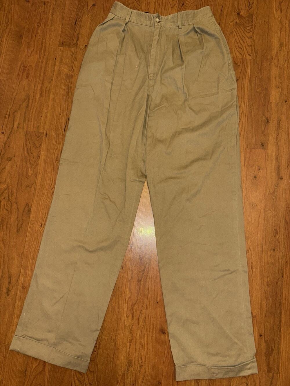 Lauren Ralph Lauren Pants Womens 12 Black Preppy Equestrian Straight Leg